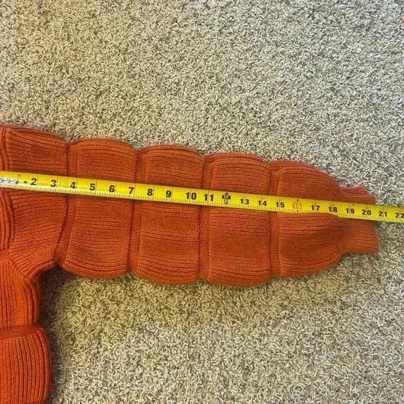 Pretty Garden Balloon Puff Sleeve Crew Neck Cozy Sweater - NWOT - Picture 9 of 12